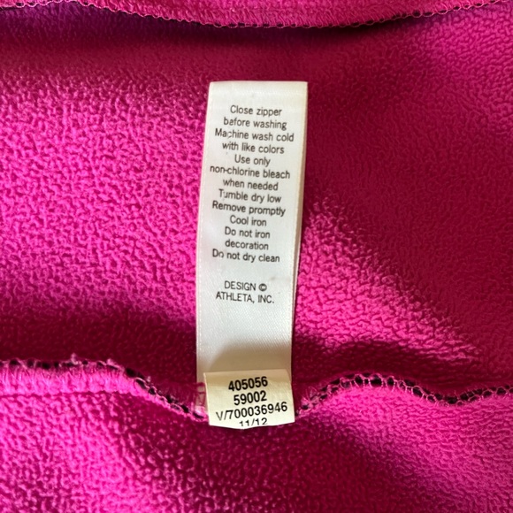 Athleta Fleece Long Zip Hoodie Jacket - Perfect for Spring! - Picture 10 of 16